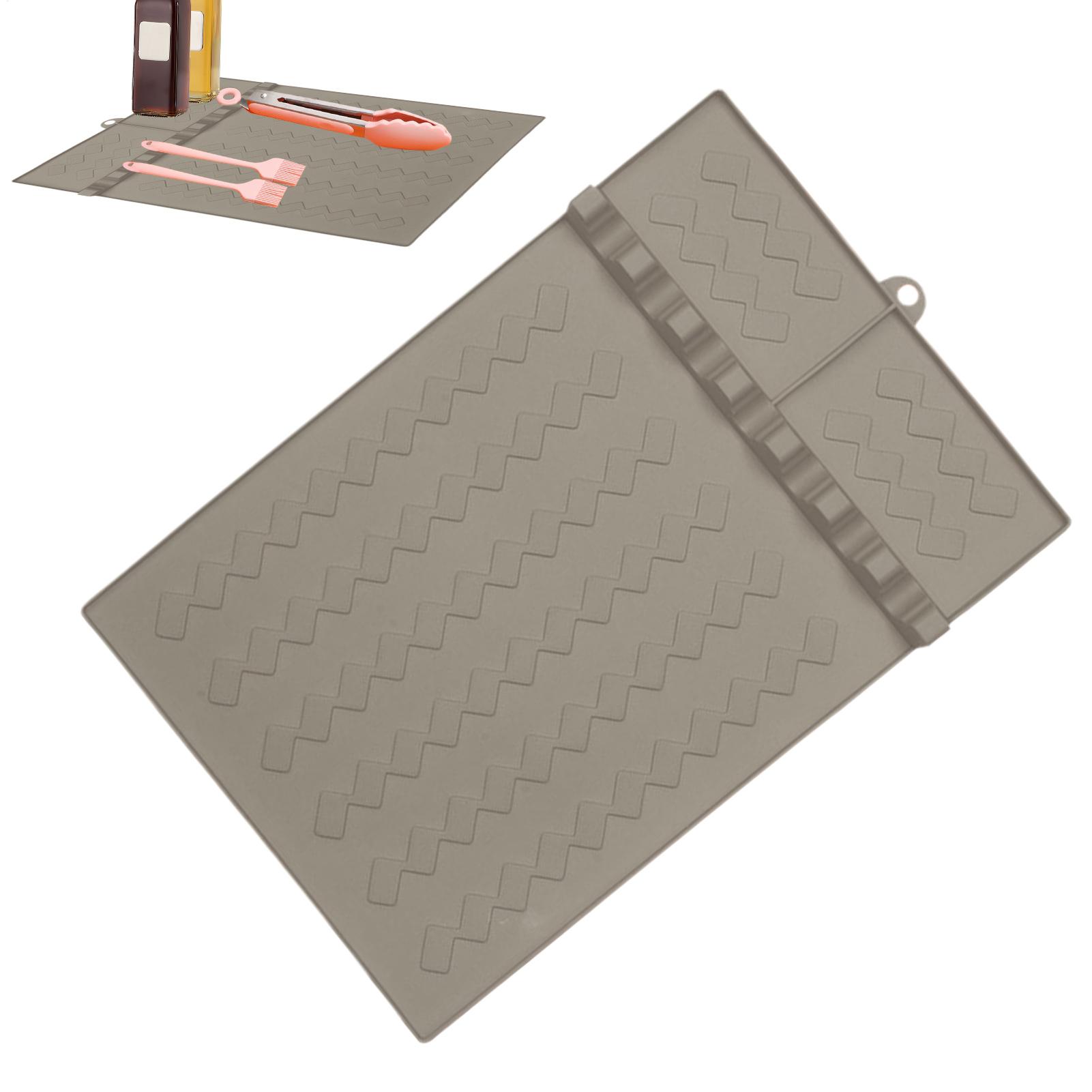 Heat Resistant Mat - Alas Panggangan BBQ Silikon, Rak Samping,