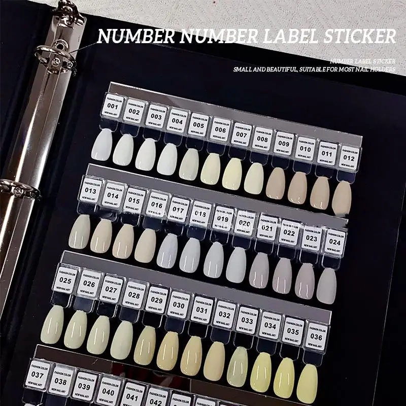 Sticker Label Template - NO.1-240 Stiker Nomor Cat Kuku Label