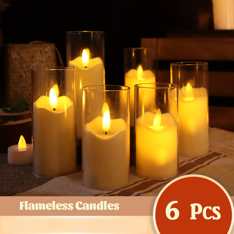 Candle Zero - 6 buah lampu lilin listrik tanpa