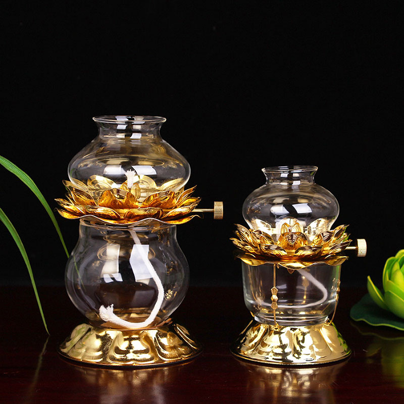 Candle Zero - Lampu Minyak Emas Untuk Buddha Dengan