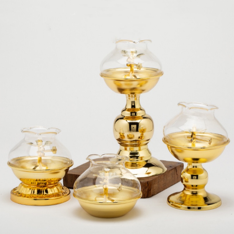 Candle Zero - Lampu Minyak Emas untuk Buddha dengan