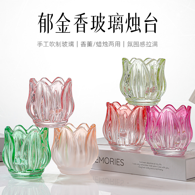 Tempat Lilin Tulip Kaca Kosong - Candle Zero ulasan dan harga