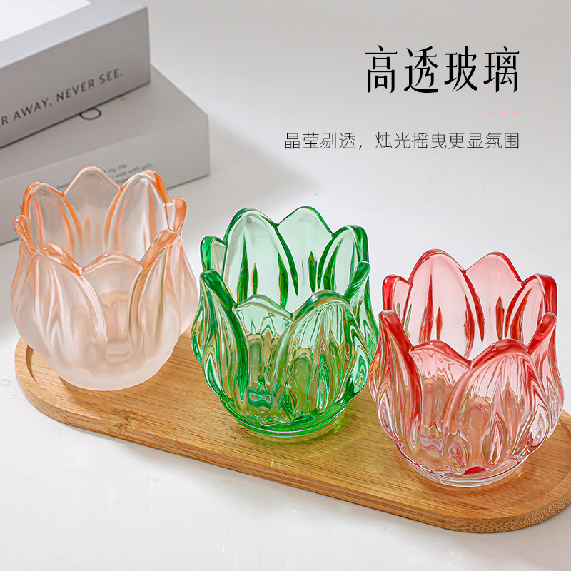 Tempat Lilin Tulip Kaca Kosong - Candle Zero ulasan dan harga