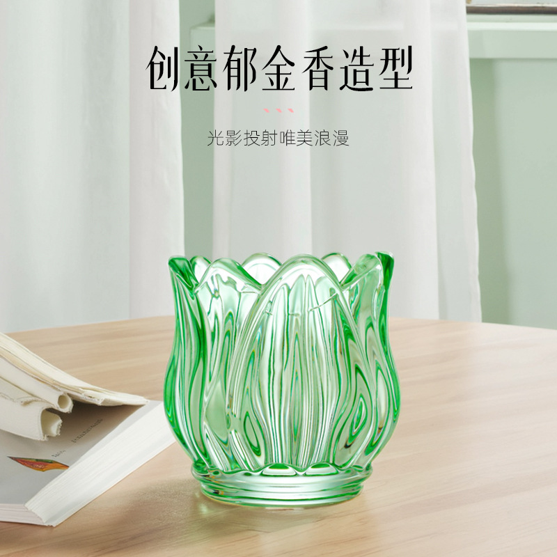 Tempat Lilin Tulip Kaca Kosong - Candle Zero ulasan dan harga