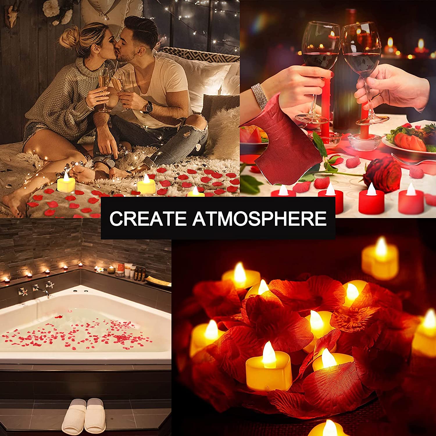 12/24 Buah Lilin Lampu Teh LED - Candle Zero ulasan dan harga