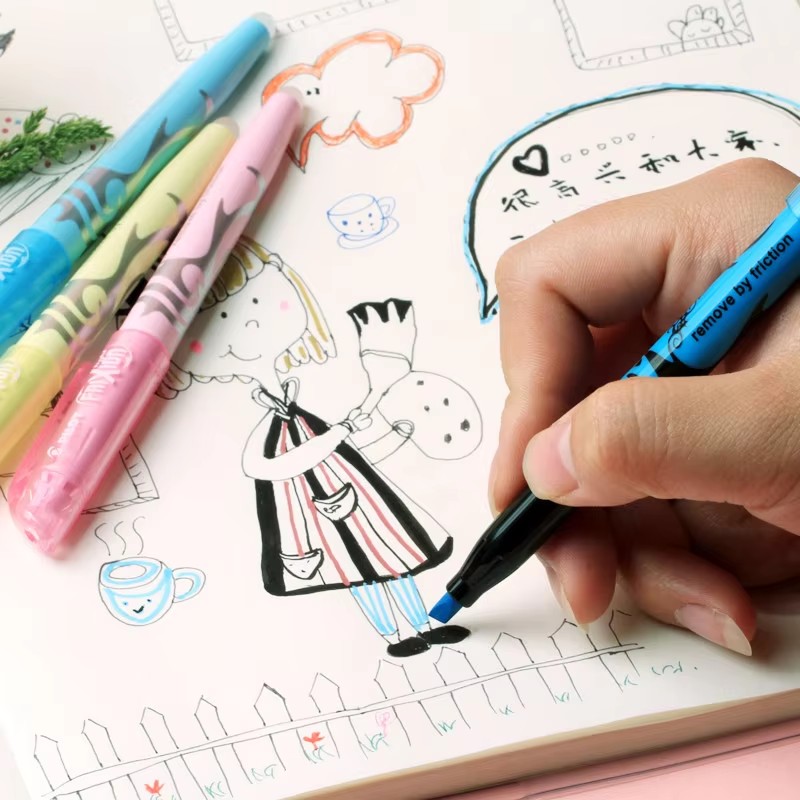 6/12 Buah Pena Spidol Stabilo  - Pilot Pen Frixion ulasan dan harga
