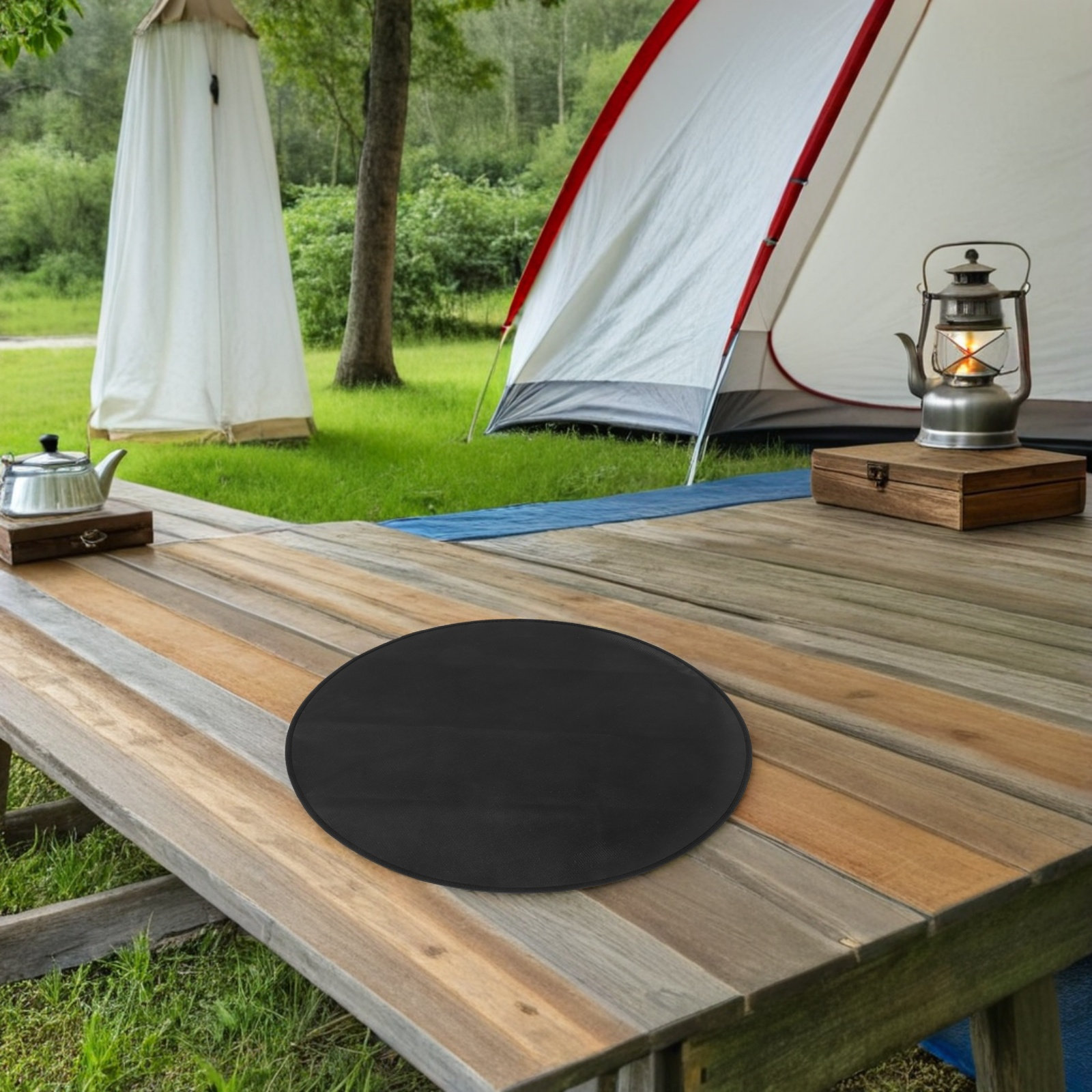 Alas BBQ Tahan Api Bulat, Alas - Heat Resistant Mat ulasan dan harga