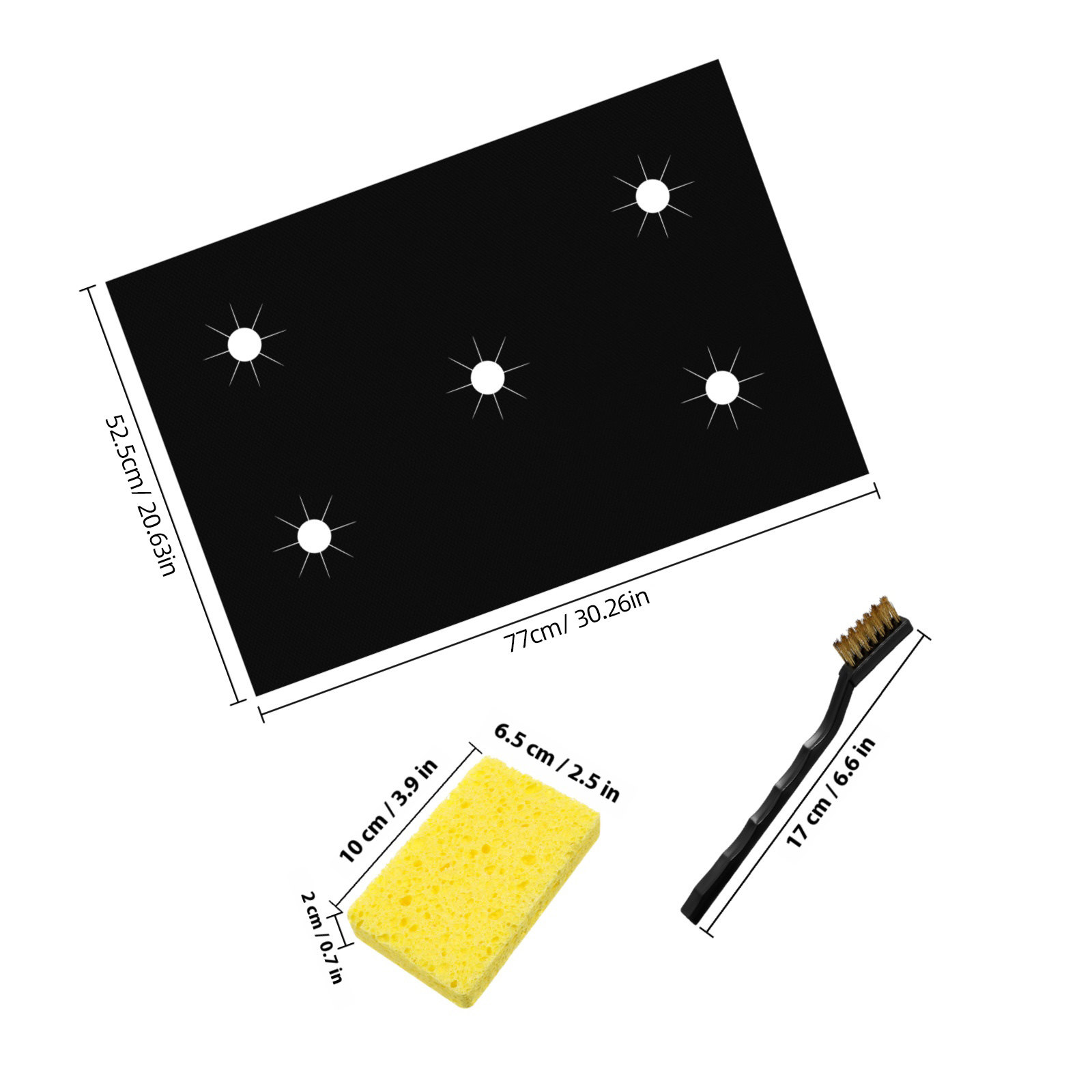 1Set Penutup Atas Kompor untuk - Heat Resistant Mat ulasan dan harga