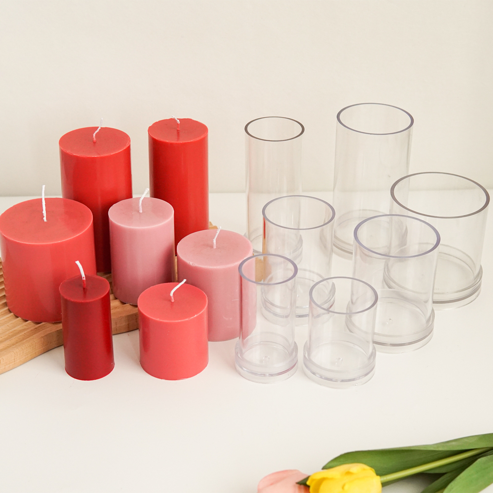 Berbagai 3D Silinder Cetakan L - Candle Supplies Kit ulasan dan harga