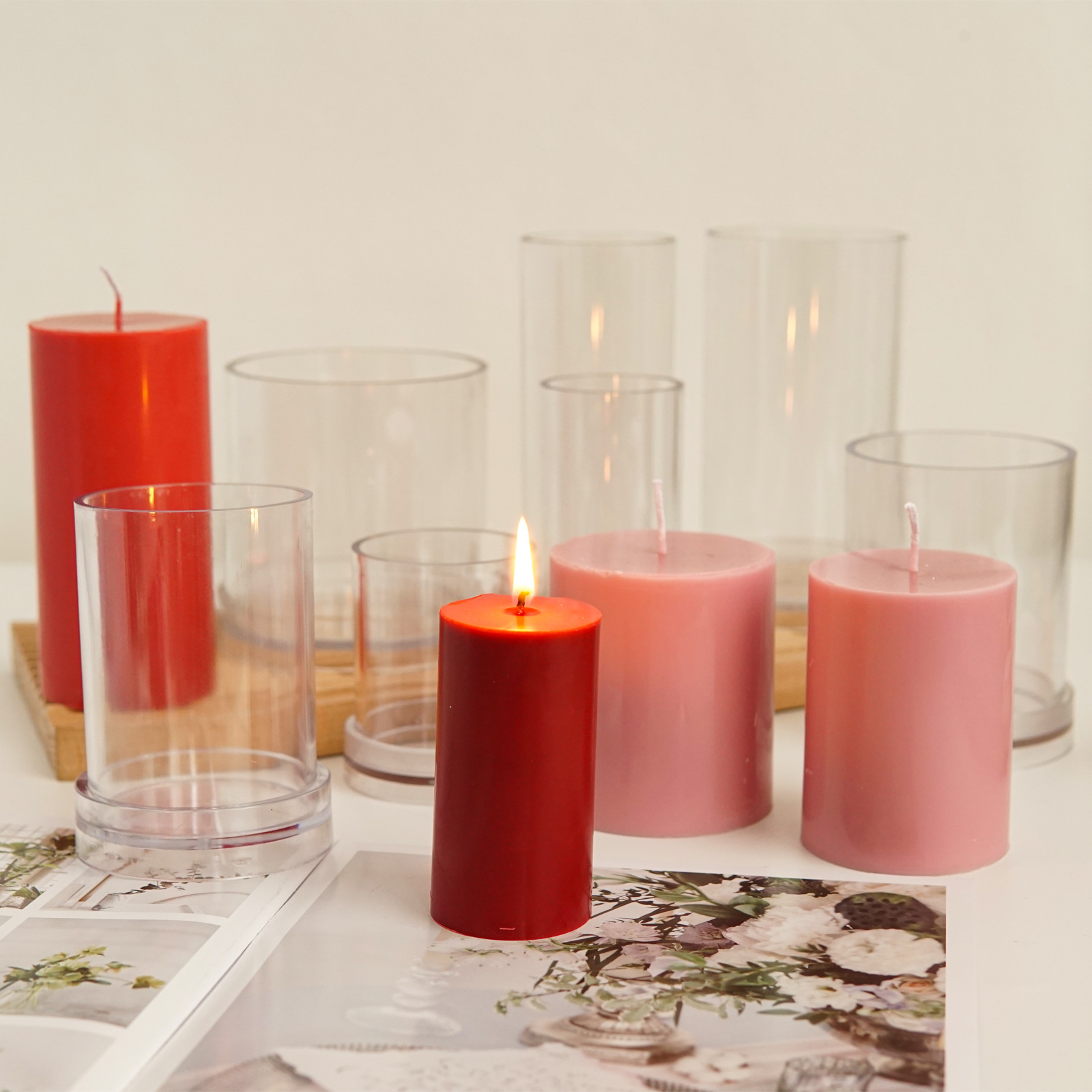 Berbagai 3D Silinder Cetakan L - Candle Supplies Kit ulasan dan harga