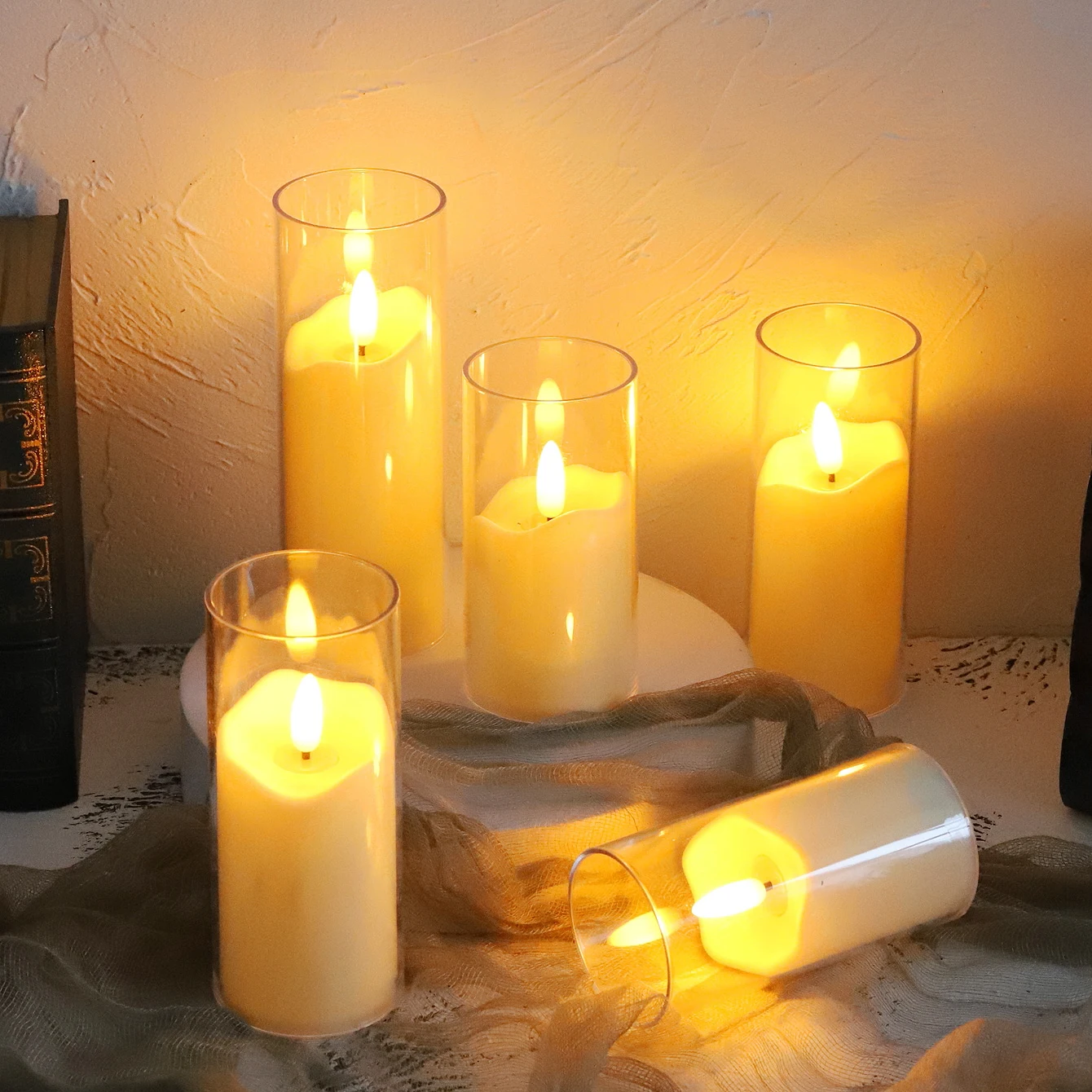 6 buah lampu lilin listrik tan - Candle Zero ulasan dan harga