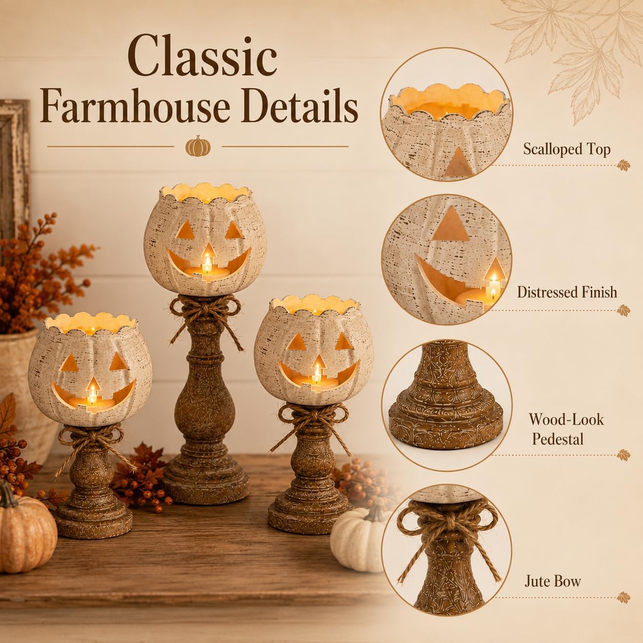 Set Tempat Lilin Tealight Labu - Candle Zero ulasan dan harga