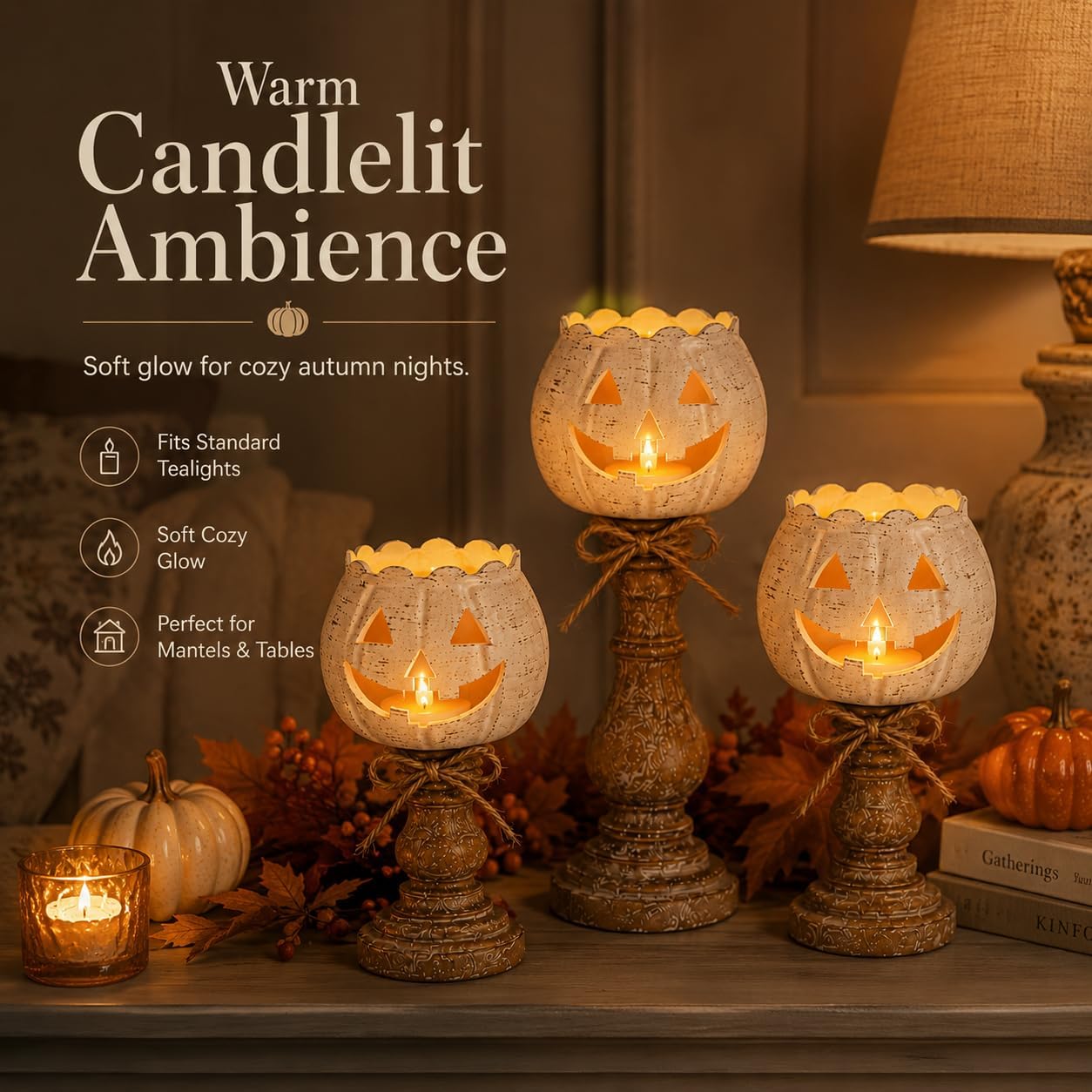Set Tempat Lilin Tealight Labu - Candle Zero ulasan dan harga